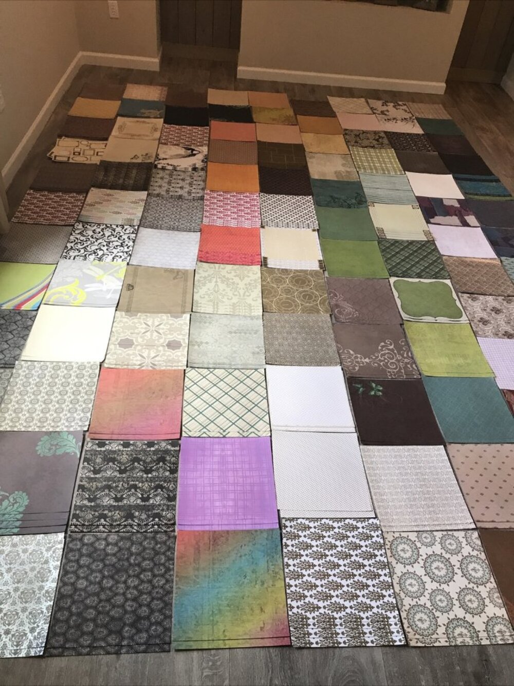 Huge Lot Of Scrapbook Paper 200 Sheets